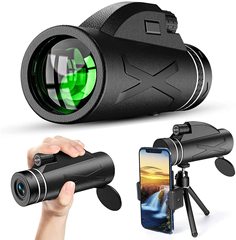 HaleBor telescope manufacturer 80X100 outdoor monocular low-light night vision high-definition high-power clip mobile phone telescope