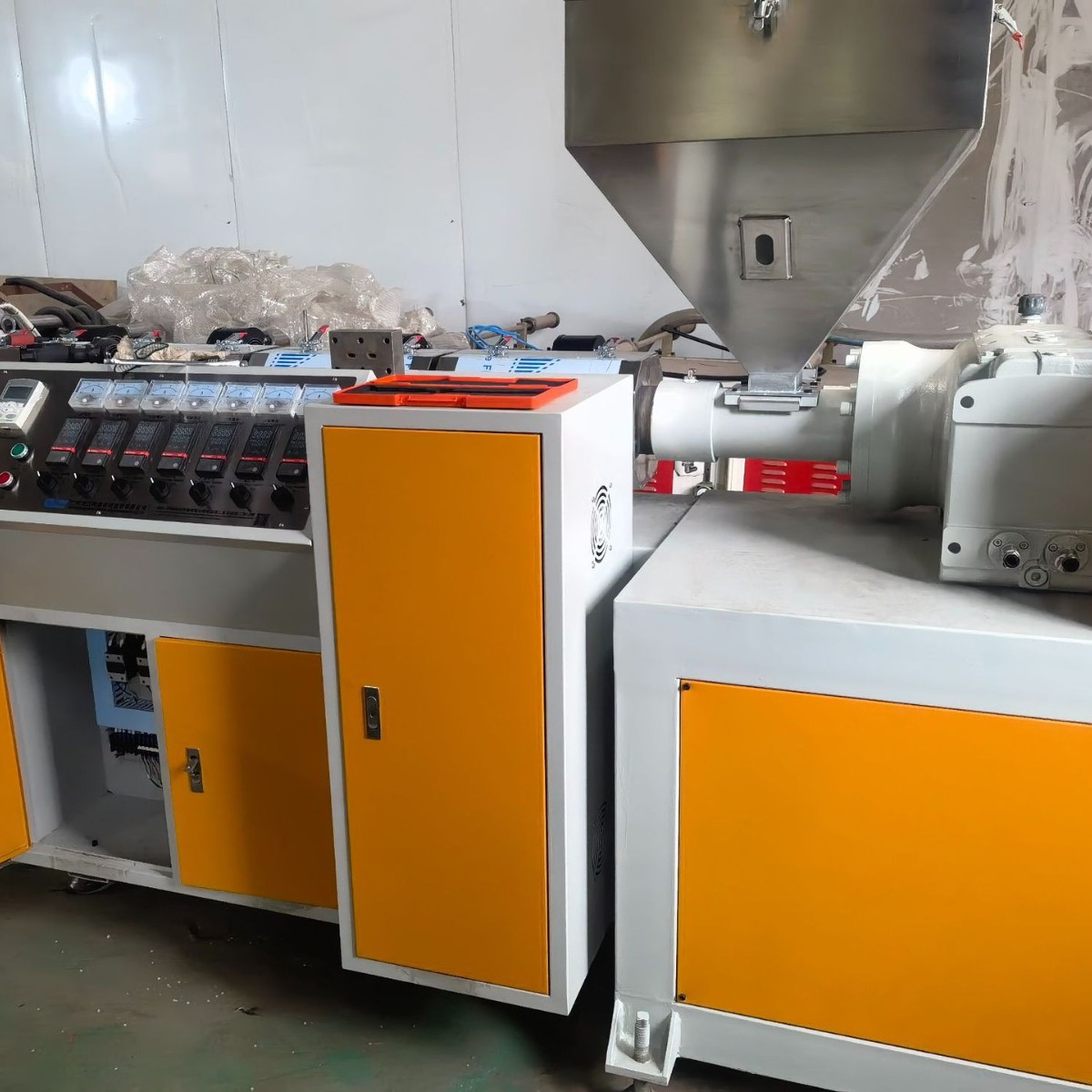 PP打包带挤出机PET塑钢带挤出机打包带生产设备塑料捆扎带生产线