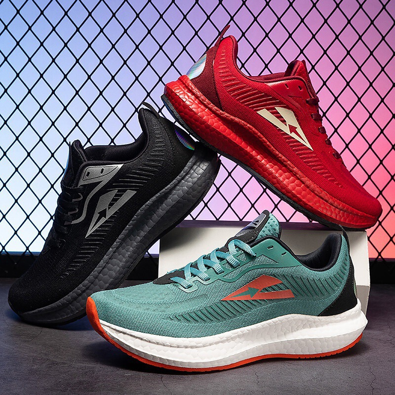 4E Wide-Last Wide-Head Running Shoes 24 New Shock-Absorbing Rebound Breathable Ultra-Light Ultra-Soft Widened Anti-Slip Summer Running Shoes for Men