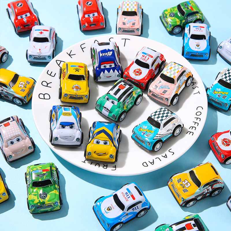 Pull-Back Mini Alloy Car, Children's Toy Car Model, Metal Tin Car, Kindergarten Gift