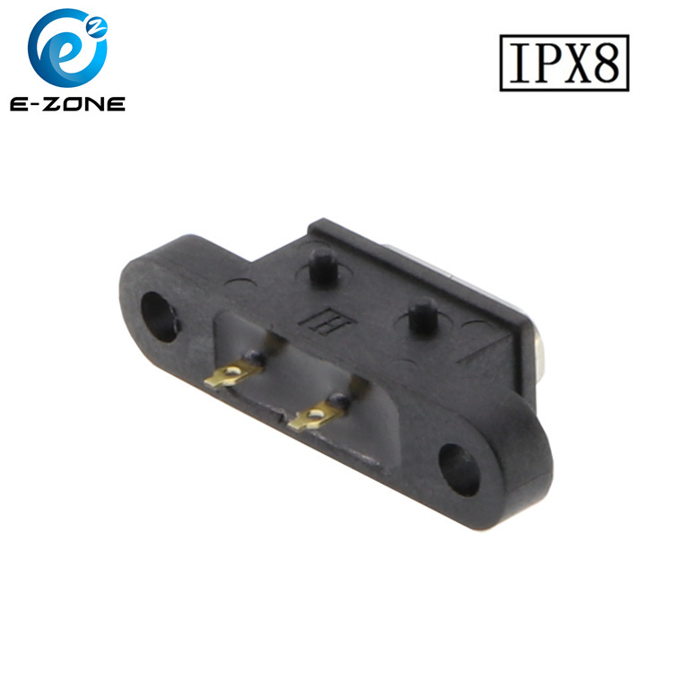 1127 wire bonding type 2PIN through hole type waterproof TYPE-C, waterproof USB, waterproof grade IPX8