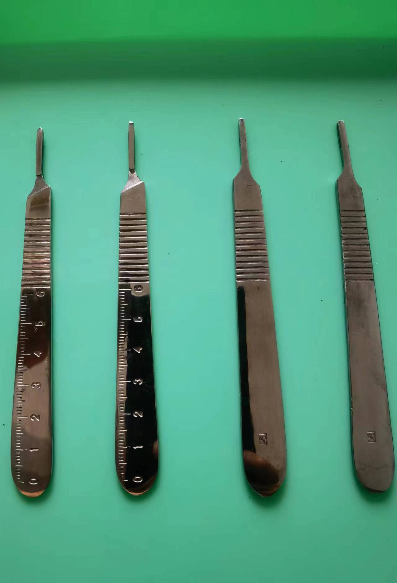 不锈钢手术刀柄 3号刀柄 带刻度刀柄 圆柄刀柄 口腔美容双眼皮