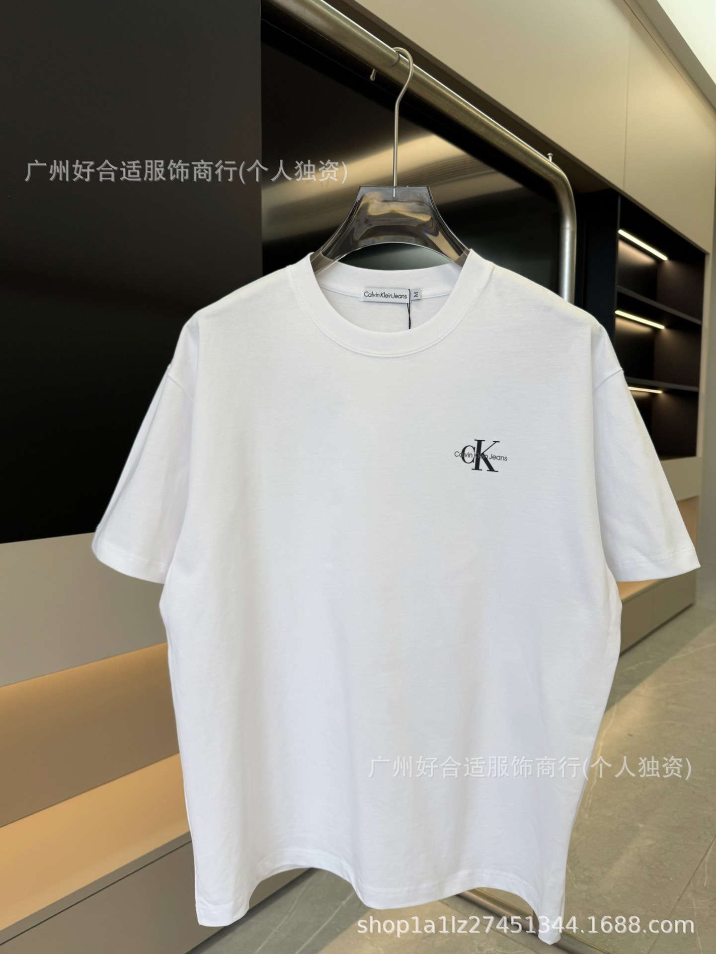 White short sleeves [double logo small label]