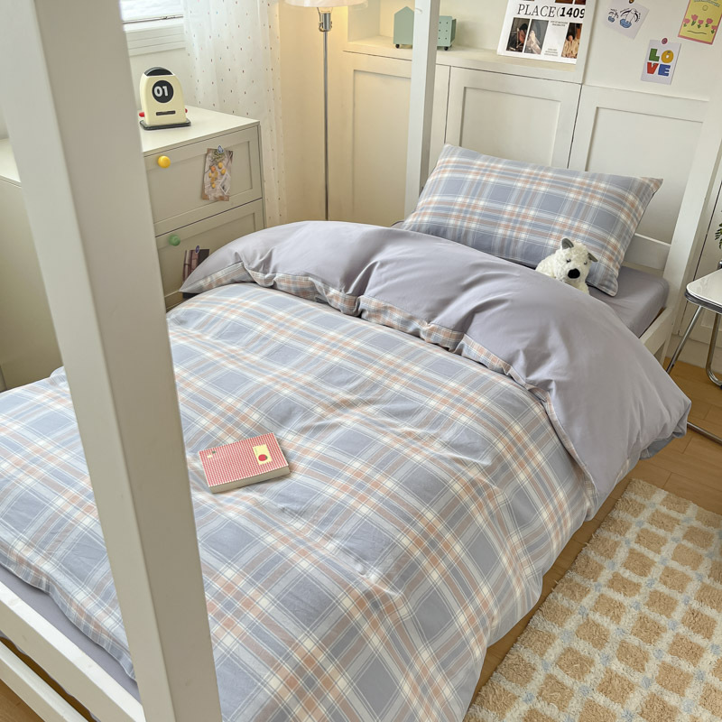 Temporada de estudiantes Sábanas de dormitorio de estudiantes Juego de tres piezas Dormitorio de estudiantes Funda de edredón individual Dormitorio Juego de sábanas para literas