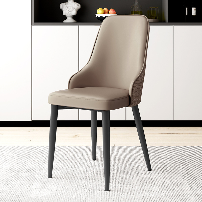 silla de comedor simple moderna sala de estar mesa de comedor silla taburete de hotel respaldo grueso silla de seda