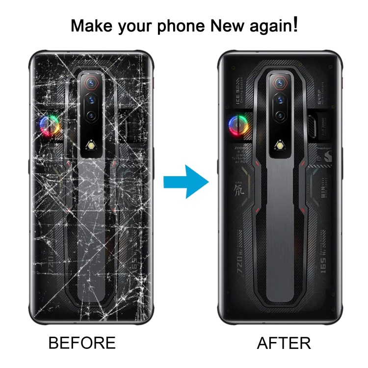 Aplicable a la cubierta trasera de la batería ZTE Nubia Red Magic 7S (color: Caballero de la noche)