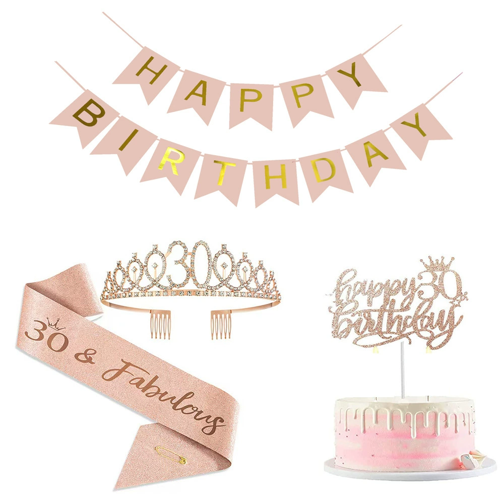 30-летний 40-й день рождения этикет с булавкой с днем рождения баннер