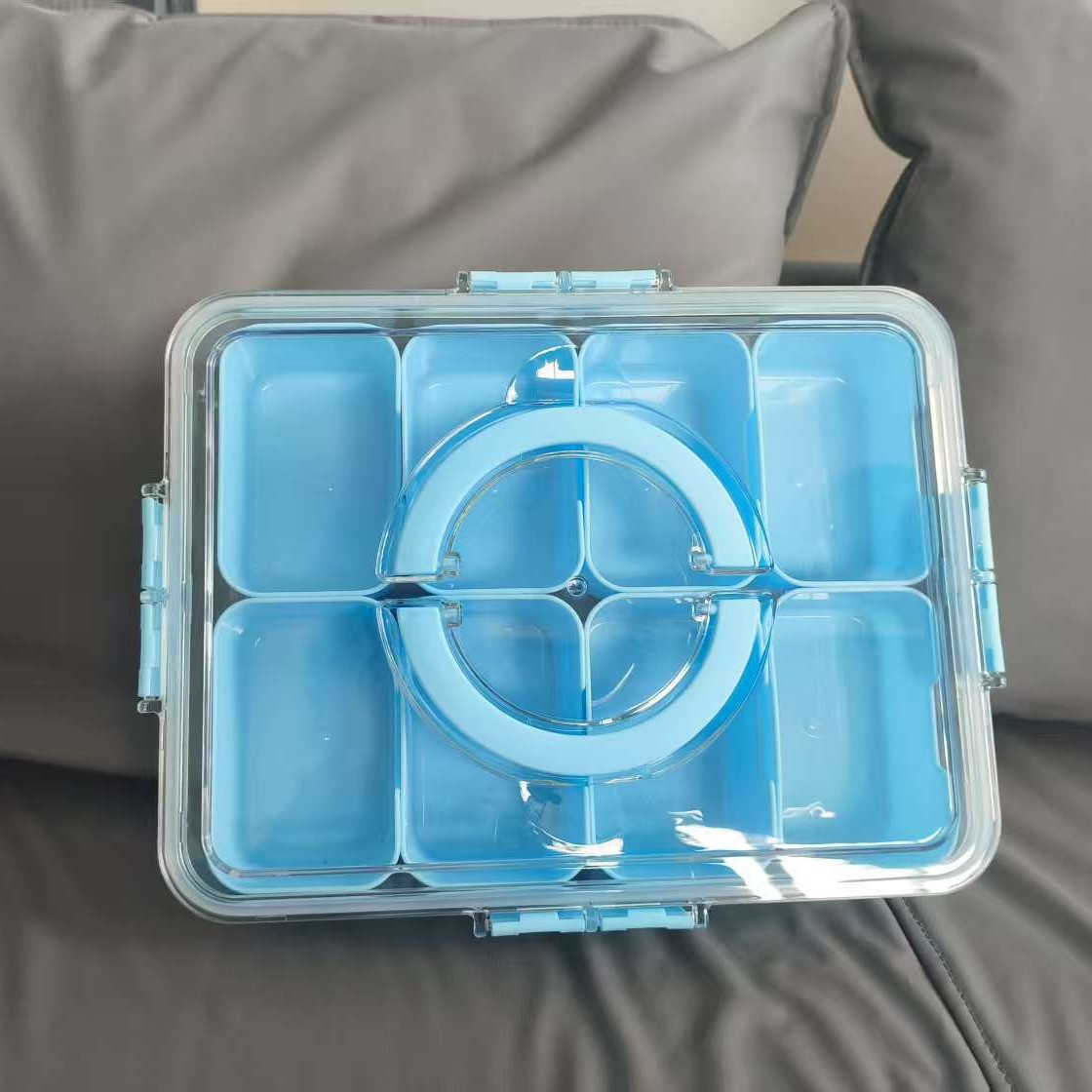 파란색 8점 그리드