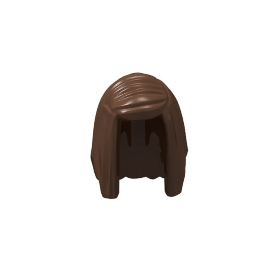 Small particle building block figurine accessories hair hat compatible with 92083 side bangs long hair 0.1KG cross-border wholesale