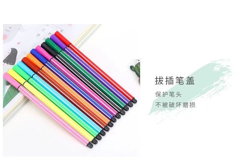 Creative Little Bear Washable Watercolor Brush Painting Marker Set 12/18/24/36 Colors Marker Wholesale Watercolor Brush