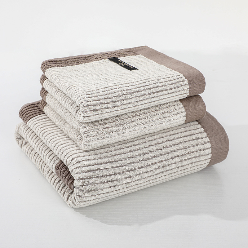 Toalla de baño, 100% algodón, clase A, grado materno-infantil, toalla de algodón puro al por mayor, adulto, gruesa, suave, absorbente, juego de dos piezas para el hogar y hotel