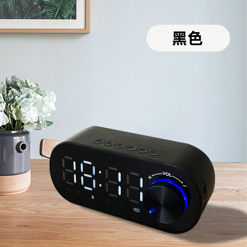 新型の重いサブウーファのミニbluetoothスピーカーのカードのダブル目覚まし時計の小さいプログラムの無線の贈り物のクロスボーダーのbluetoothの音響|undefined