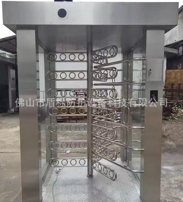 三翼全高转闸 人行通道三排栏杆滚轴机 成品旋转电动门 120度辊匝