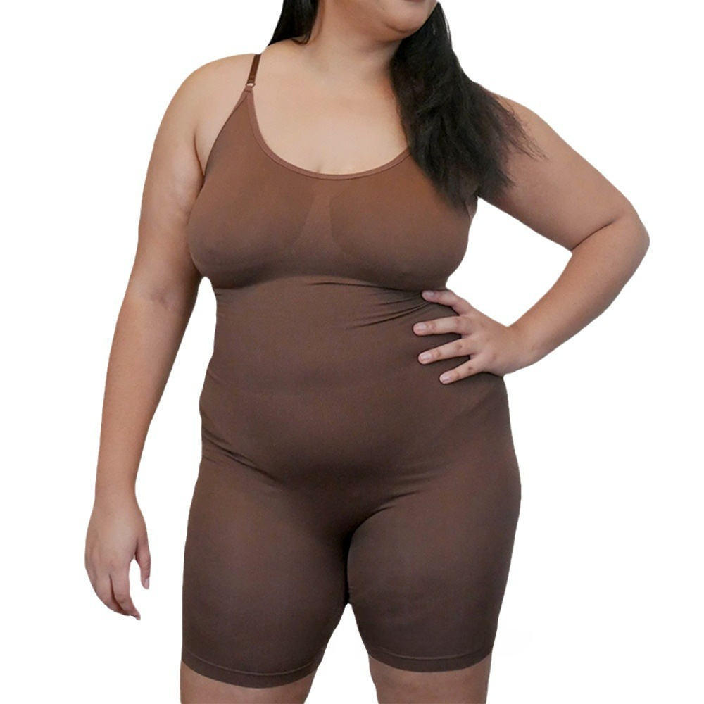 Cross-border Europe and the United States Shaper Kat Jumpsuit Explosions Skims Tunic High Elastic Fabric Hip Pants_voghion.com