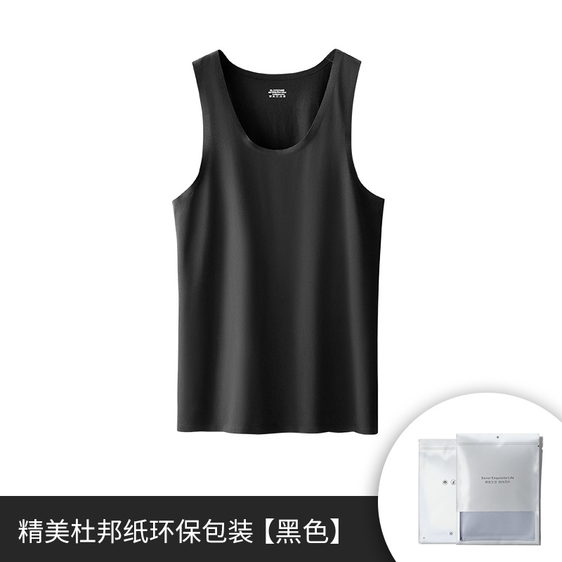 Nuevo chaleco de hombre modal de algodón transfronterizo sin mangas camiseta de chaleco deportivo fitness sin costuras chaleco de fondo en stock