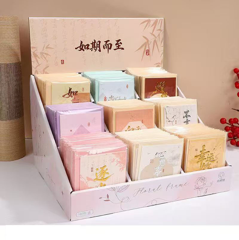 跨境教师节干花贺卡手写小清新母亲节感恩卡片生日祝福卡留言卡