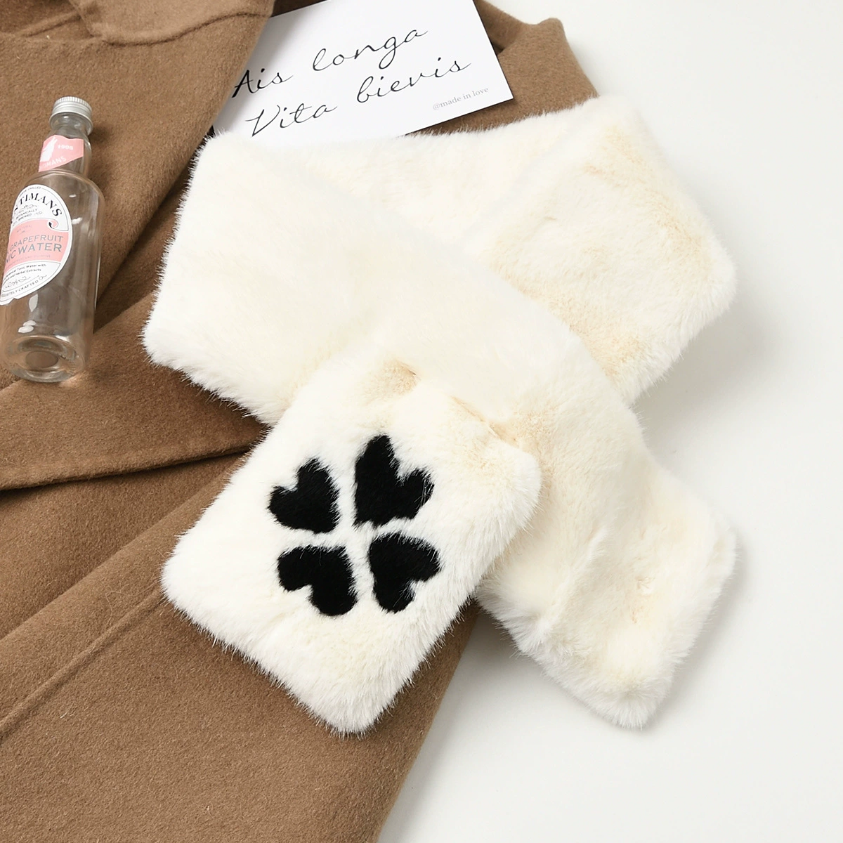 Cute universal winter scarf handmade, western style