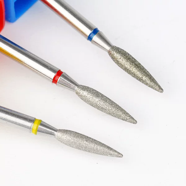 Retail Hot-Selling Russian-Style Pre-Treatment Long Tapered Nail Polishing Head, Small Pocket Tool for Removing Dead Skin, Nail Art Tool