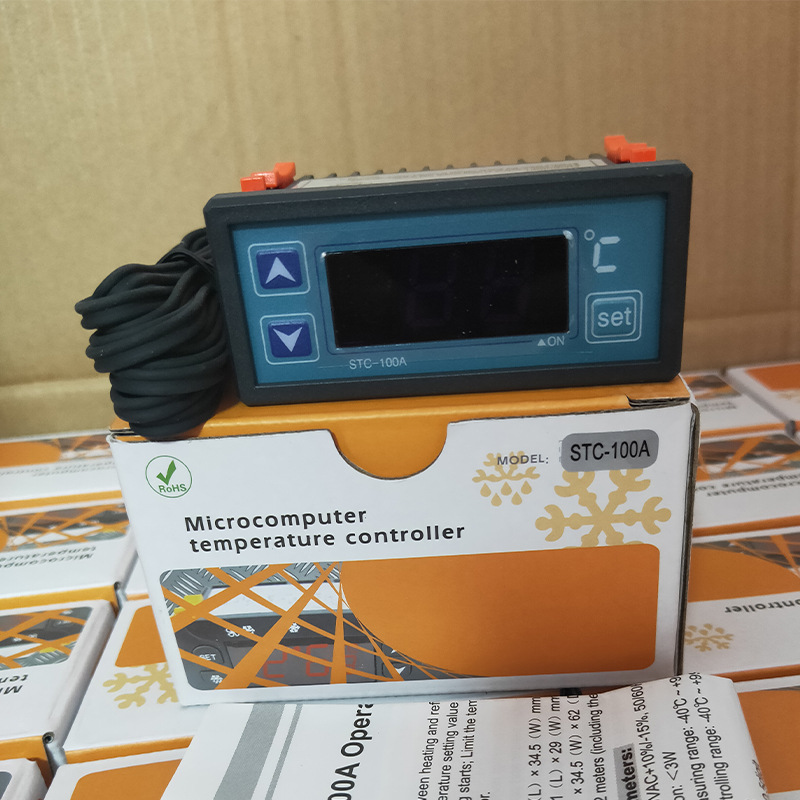 Controlador Digital de Temperatura por Microcomputadora STC-100A, Empotrable, para Congeladores