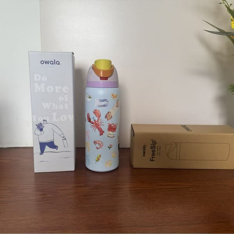 新款Owala32oz24oz运动水壶304不锈钢保温杯户外便携手提式双饮杯|undefined