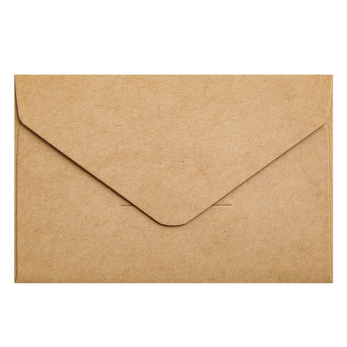 Kraft paper mini envelope retro literary Japanese ins simple love letter handwritten high-end letterhead wholesale