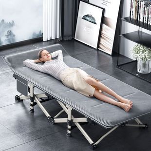 Multifunctional Folding Bed for Napping, Single-Person Artifact for Office Nap, Military-Style Bed, Simple Recliner, Portable Home Companion
