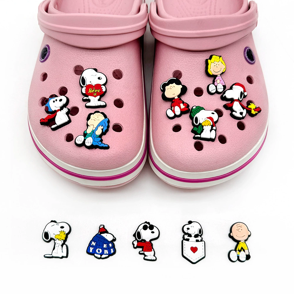 Nuby, Snoopy, набор, аксессуар, обувной пряжка PVC