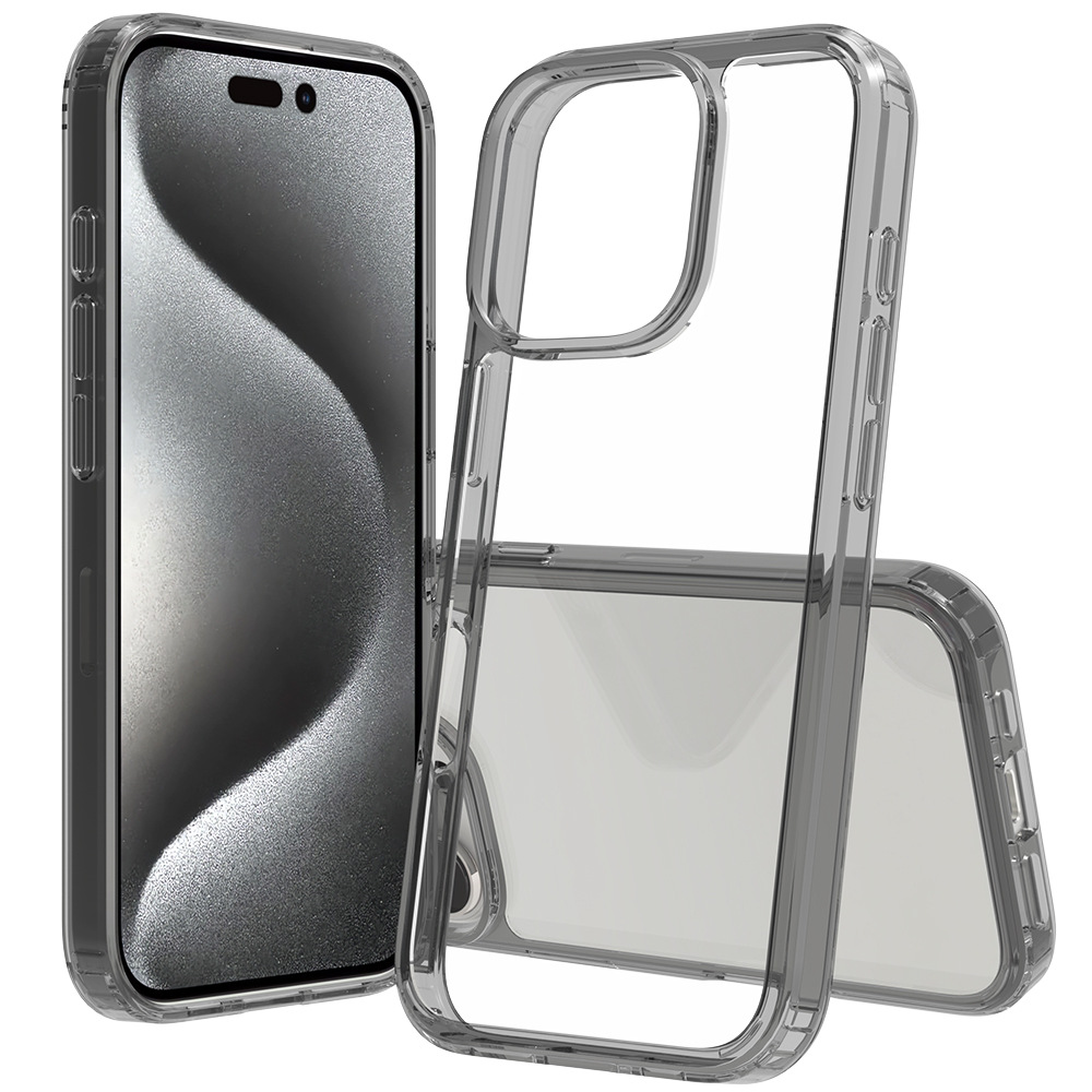 Aplicable iPhone16 Pro funda de acrílico transparente estela PC TPU dos en uno anti-caída iPhone16E