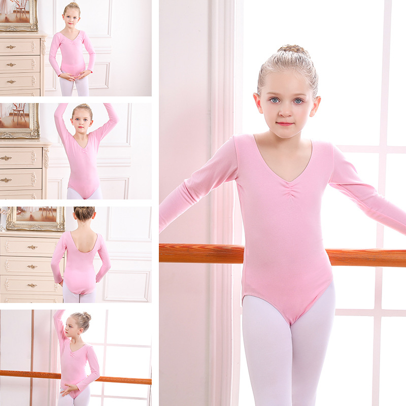 Children's dance attire practice exercise Chinese dance dress basic long sleeve spring autumn winter ballet chiffon skirt grading separates