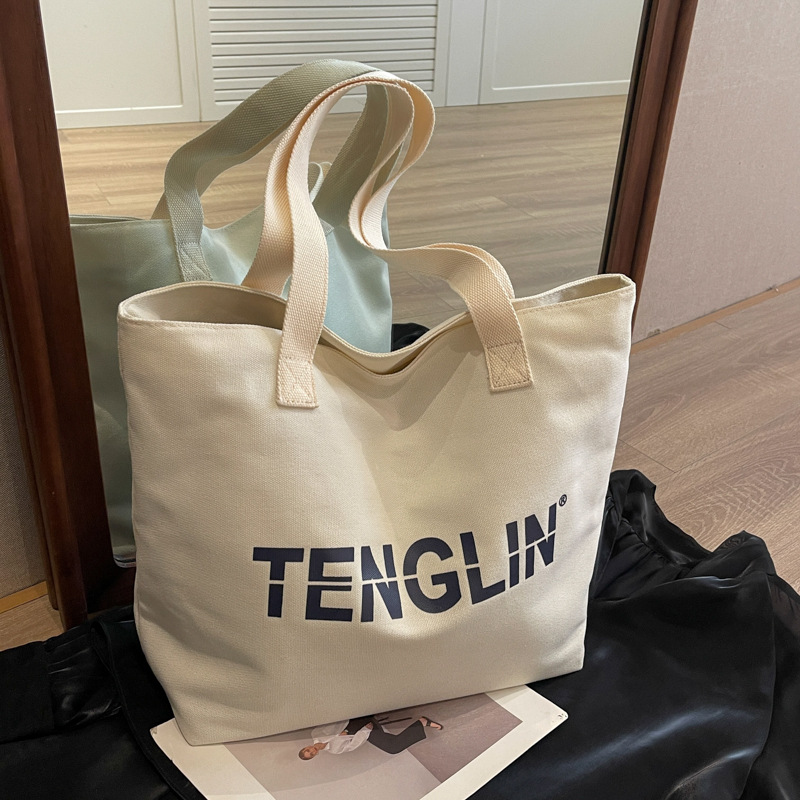 Casual lienzo clase de viaje bolsa de mujer gran capacidad 2025 nuevo verano versátil bolsa de hombro popular este año image 7
