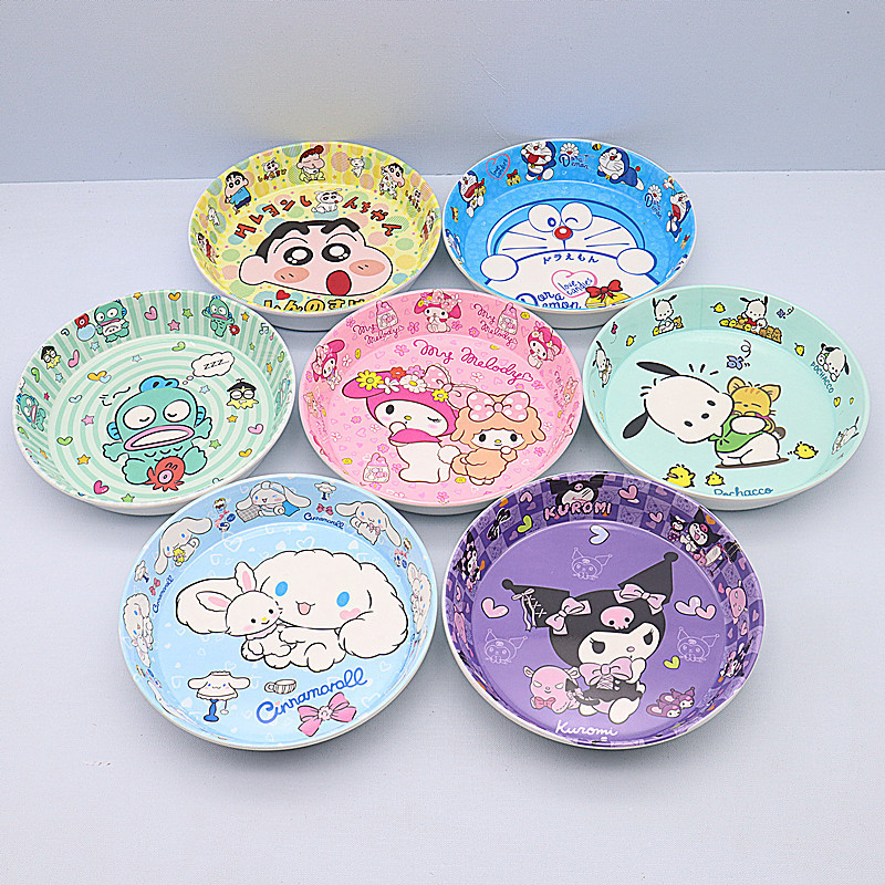 Small plate plate exquisite household plate children's tableware cute cartoon elementary school student imitation porcelain melamine bone dish Small plate plate exquisite household plate children's tableware cute cartoon elementary school student imitation porcelain melamine bone dish
