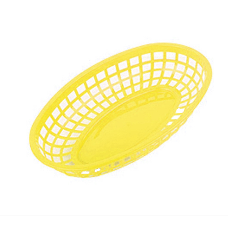 Cesta de plástico para comida rápida, diseño europeo para restaurantes