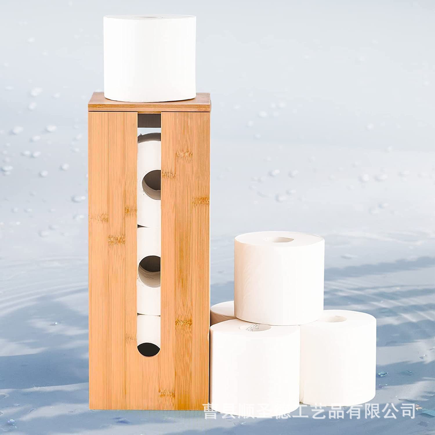 厂家批发浴室竹制卫生纸架备用收纳盒竹木卫生间纸巾盒卷纸收纳筒-阿里巴巴
