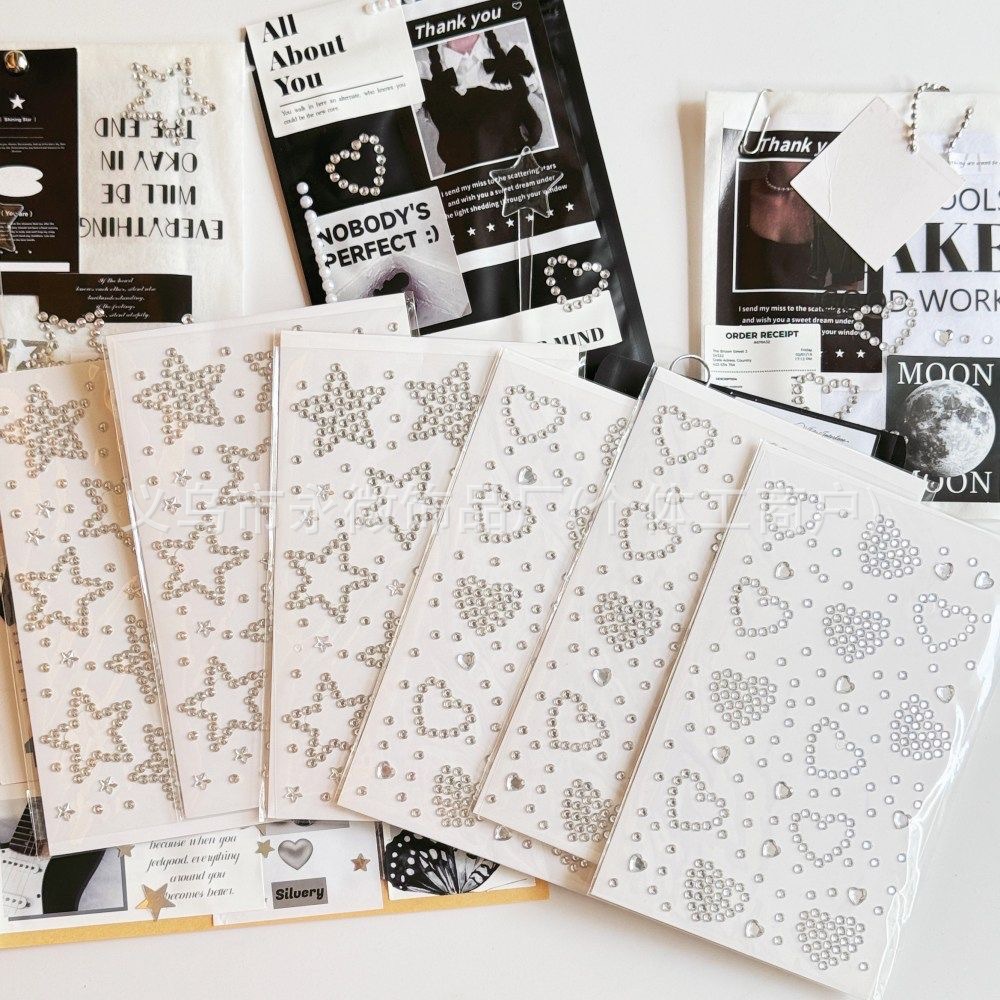 실버 풀 다이아몬드 오각별