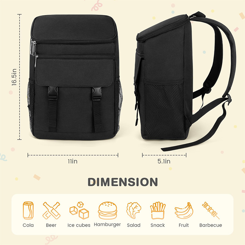 Venta caliente mochila suave aislamiento térmico a prueba de fugas mochila refrigerador portátil picnic camping barbacoa almuerzo mochila