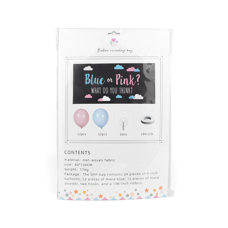 Modelo en stock; BLUE OR PINK (incluida la cuerda del gancho del globo);60*120CM