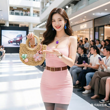 女包爆款2026新款斜跨大容量草编包休闲单肩包手提包手工编织包