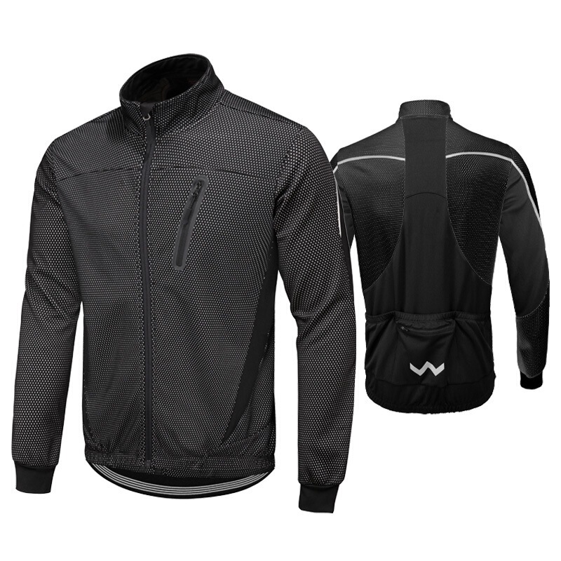 Cross-Border Men's Cycling Clothing Autumn and Winter Jacket with Fleece Lining and Thickened Cycling Coat for Mountain Biking and Cycling Cross-Border Men's Cycling Clothing Autumn and Winter Jacket with Fleece Lining and Thickened Cycling Coat for Mountain Biking and Cycling