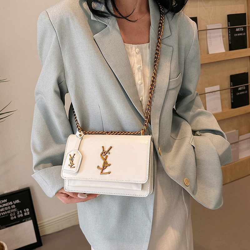 Bolsos de Mujer de Alta Gama, Nuevo Estilo 2024, Bolso de Hombro con Cadena Francesa, Bolso Cruzado Popular de Este Año