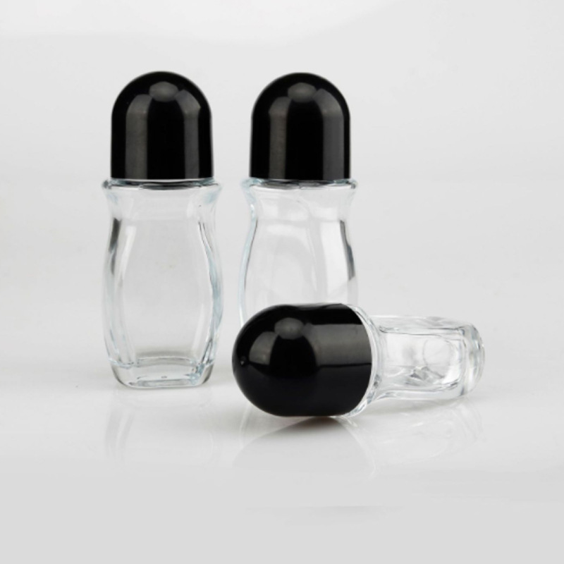 现货供应30ml50ml大滚珠止汗露玻璃瓶身体走珠瓶玻璃走珠瓶