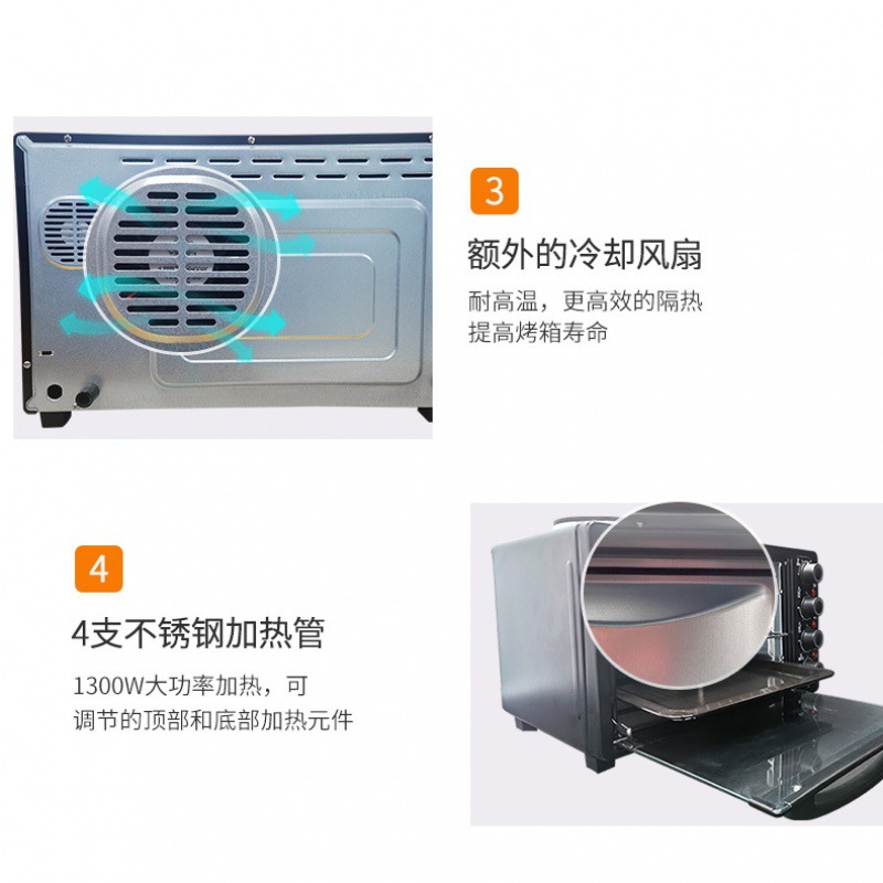 KE48 gran capacidad automática multi-función visual libre de aceite de aire freidora eléctrica horno hogar inteligente