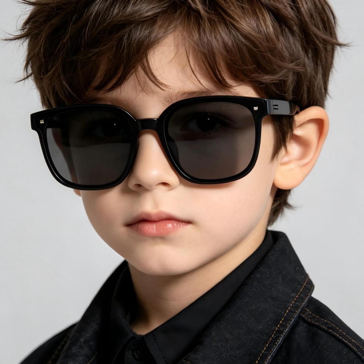 Gafas de sol plegables cuadradas para niños, con protección UV, para viajes al aire libre, diseño lindo para bebés.