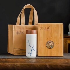 景徳鎮羊脂玉磁器カップ陶磁器内胆保温カップ蓋付きカップ事務会議家庭用陶磁器カップビジネス