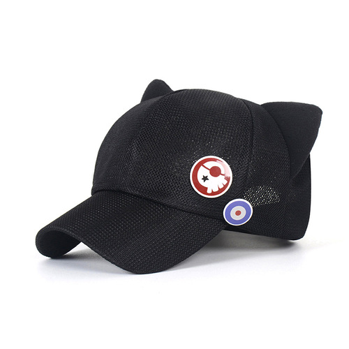 New Era Evangelion EVA Asuka Hat Wholesale Summer Mesh Cat Ears Fashion Cute Hat