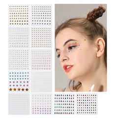 Cross-border Pearl Diamond Temporary Makeup Stage Face Sticker Crystal Diamond Acrylic Tattoo Decorative Diamond Sticker