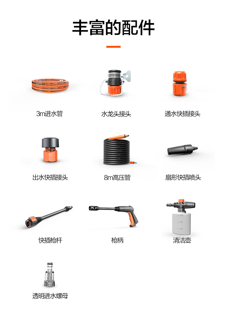 Yili car washing machine artifact 4800 high pressure water gun high power 220v household writing washing car washing water pump
