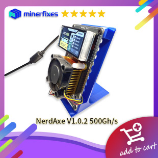 Nerd Ax V1 Static Music Transparent Machine 500g Computing Power Bitaxe Open Source Design Brand New Spot 15W Low Power Consumption