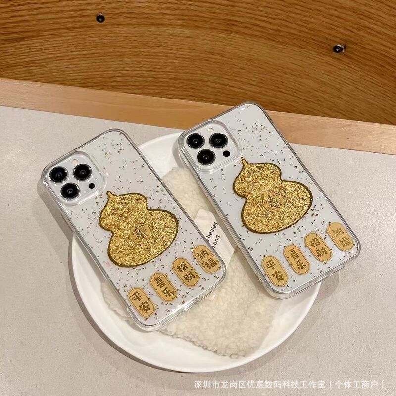 エポキシ樹脂製 平安喜楽ひょうたんデザイン 荣耀300/200/80/70/60対応 スマホケース x60X70|undefined