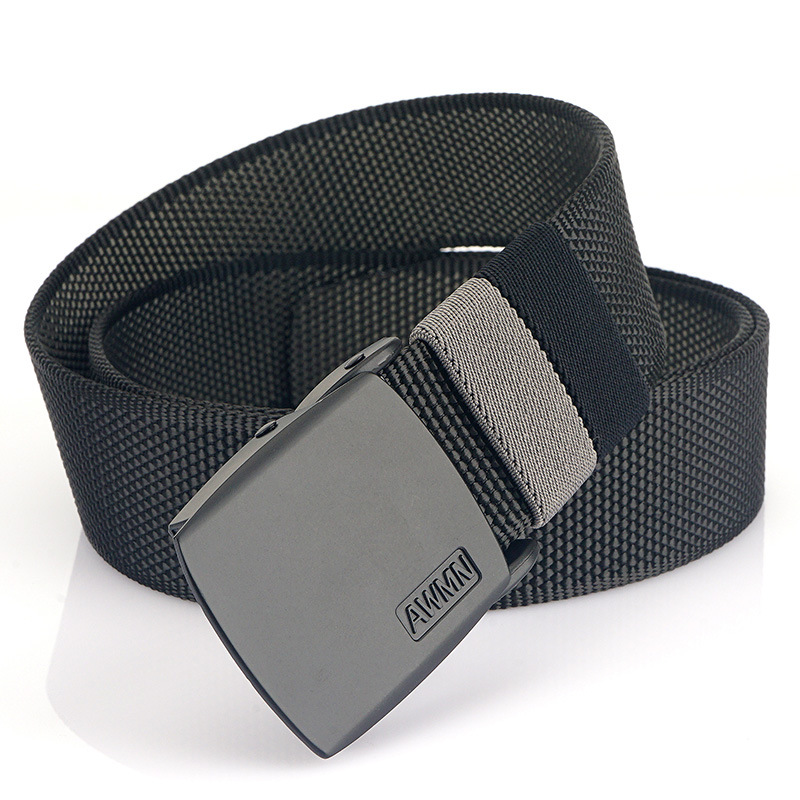 2022 nuevo cinturón de nylon de dos colores de doble cara para hombres y mujeres neutrales casuales pantalones de todos los partidos cinturón de moda juvenil al por mayor