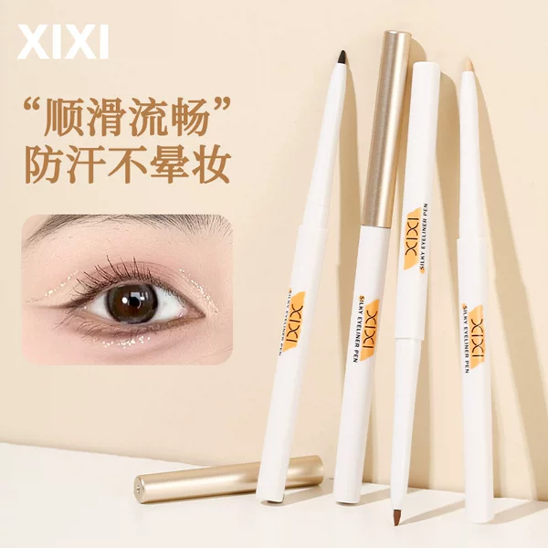 Xixi tracing line soft mist eyeliner glue pen very fine waterproof sweat-proof no blooming no fading novice lying silkworm eyeliner pen